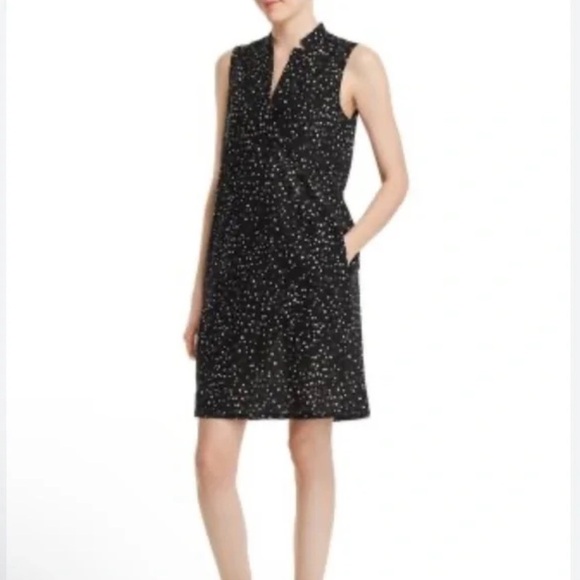 Eileen Fisher Black and White Spotty Tunic Dress Size XS - Picture 2 of 11